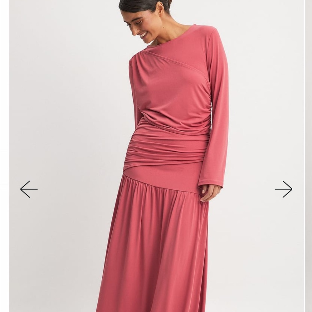 Elegant Pink Maxi Dress